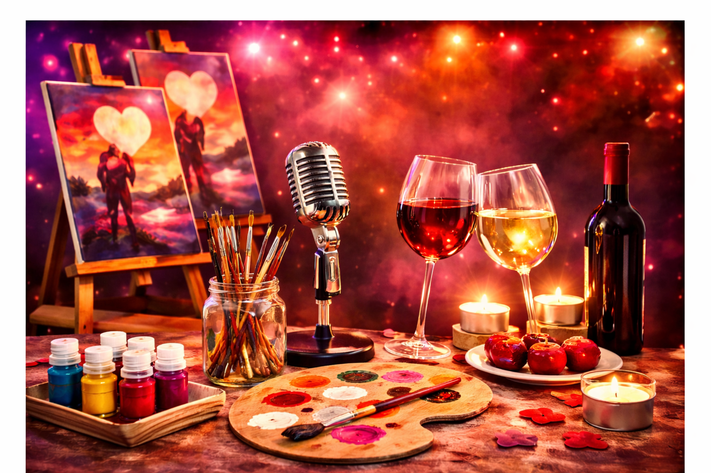 Valentine's Day Karaoke Paint & Sip