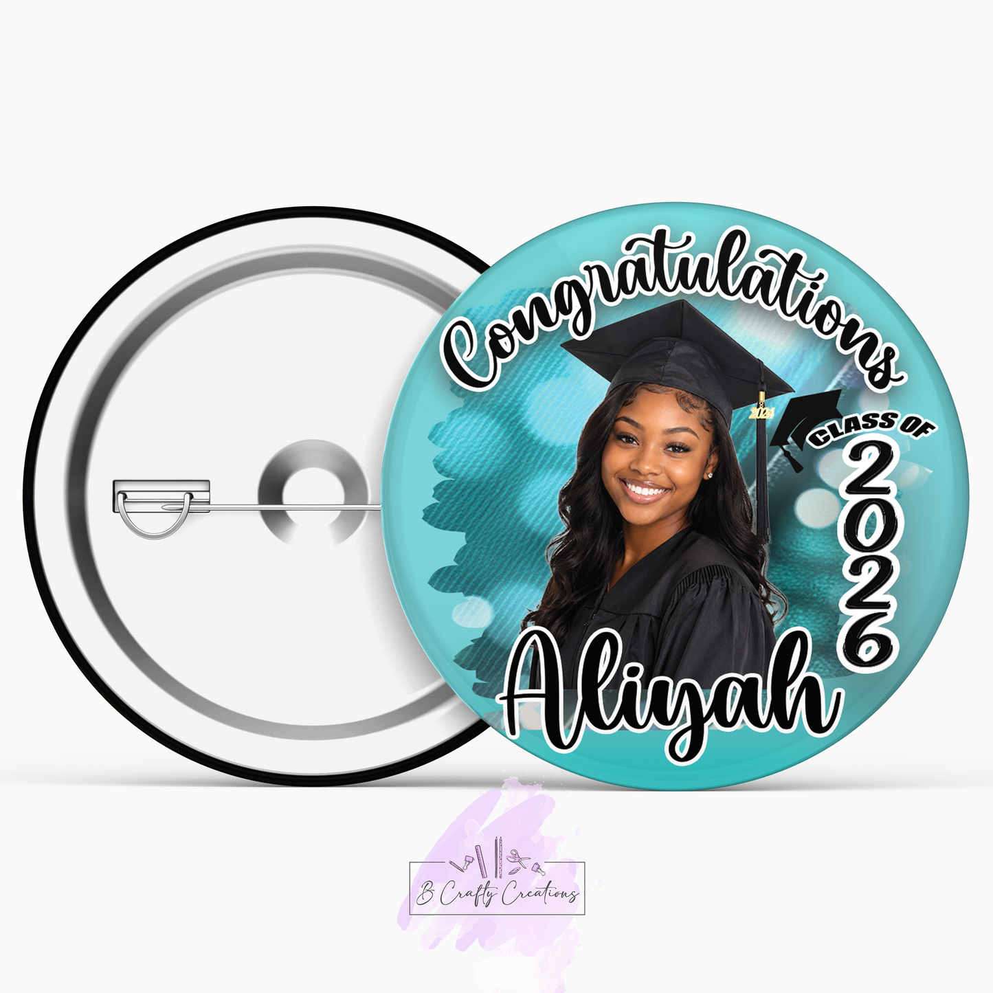 Graduation Photo Buttons - 3”