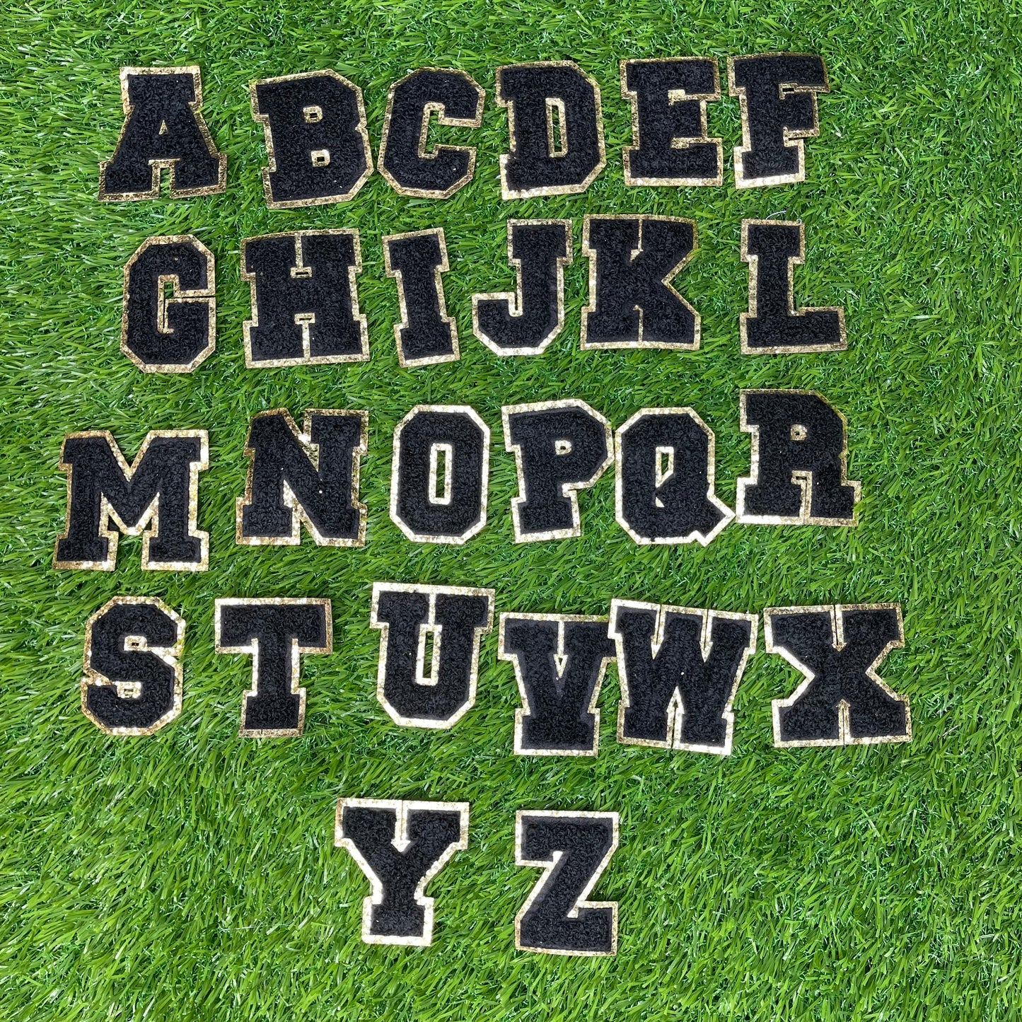 Chenille Iron-on Letter Patches