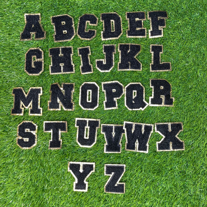 Chenille Iron-on Letter Patches