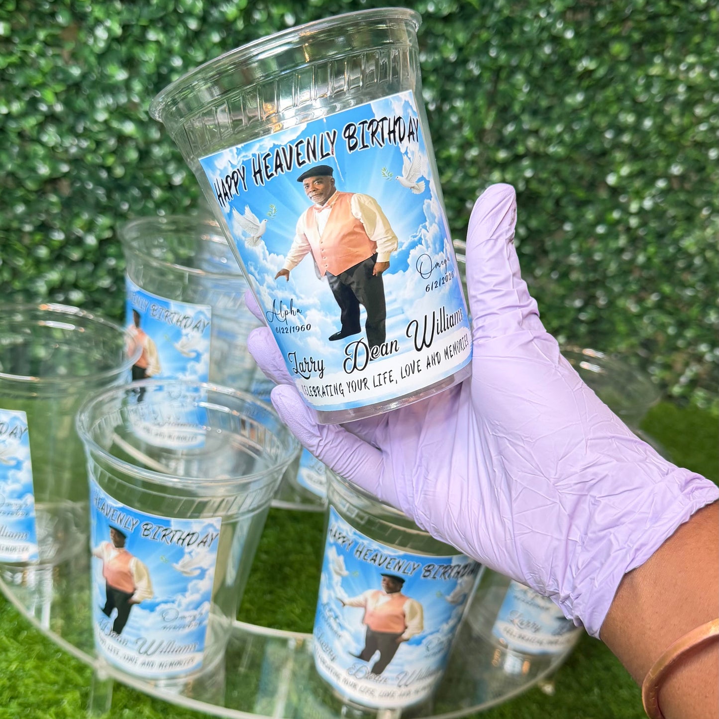 Memorial Custom Clear Cup