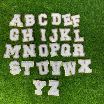 Chenille Iron-on Letter Patches