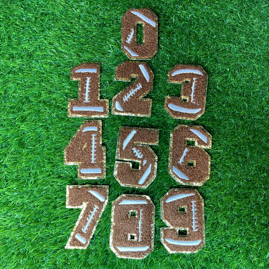 Football Chenille Sports Number Patch