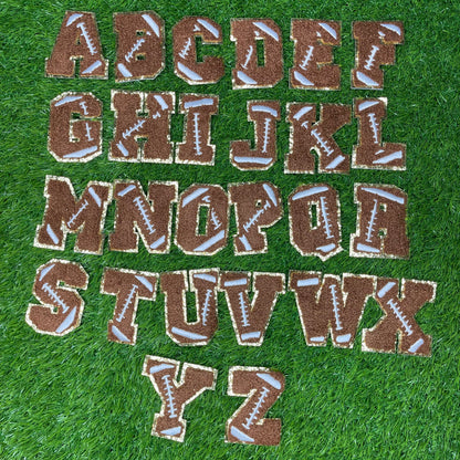 Football Chenille Sports Letter Patch